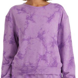 Member's Mark Women's French Terry Tie Dye Sweatshirt Lilac Purple
